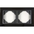 Efapel 90920 TQS METALLO keret 2-es nikkel/grafit