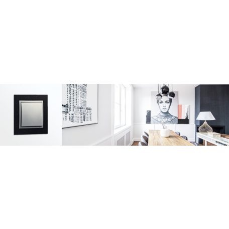 Efapel 90930 TGG PETRA keret 3-as gránit/jég #