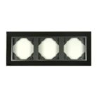 Efapel 90930 TQS METALLO keret 3-as nikkel/grafit