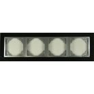 Efapel 90940 TGA PETRA keret 4-es gránit/alumínium #