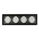 Efapel 90940 TQS METALLO keret 4-es nikkel/grafit 