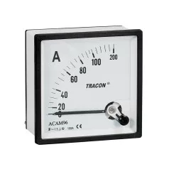Tracon ACAM72-5 Ampermérő 72×72mm, X/5A AC