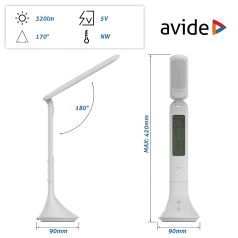   AVIDE ABLDL-CALENDAR-5W Avide LED Asztali Lámpa Naptár Fehér 5W