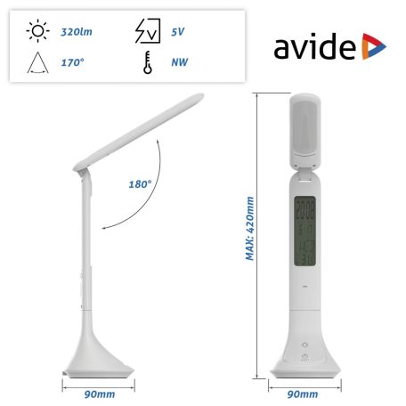AVIDE ABLDL-CALENDAR-5W Avide LED Asztali Lámpa Naptár Fehér 5W