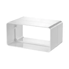 Vents 515 Csőtoldó laposcsatornához 55x1 fehér