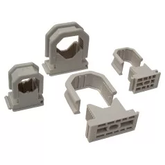   Tracon BCSV-3 Kábel- és csőrögzítő, sorolható, szürke d=10-18mm, PA6.6