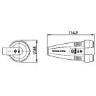 ABL 100000049 Gumi dugalj lengő TPE 2,5mm2 kábelig IP44