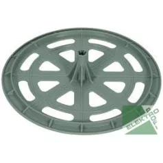   DEHN 253300 tetővezető-tartó műanyag alátétlap D 300 mm D 10 mm hüvellyel PE D 10 mm GFK rúdhoz