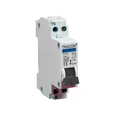Tracon DPN-C-10 Kismegszakító 1P+N/ 10A/C 4,5kA