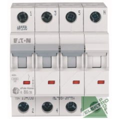   EATON 194811 Home kismegszakító 4,5kA, 3P+N, 16A, C jelleggörbe