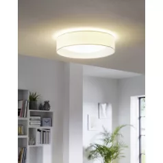   Eglo 31588 textil mennyezeti LED lámpa 12W 32cm fehér PASTERI