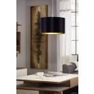 Eglo 31599 textil függeszték lámpatest  E27 60W 38cm fekete MASERLO
