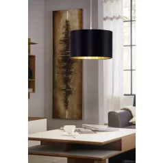   Eglo 31599 textil függeszték lámpatest  E27 60W 38cm fekete MASERLO
