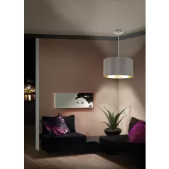   Eglo 31603 textil függeszték lámpatest  E27 3x60W MASERLO 530mm cappucino