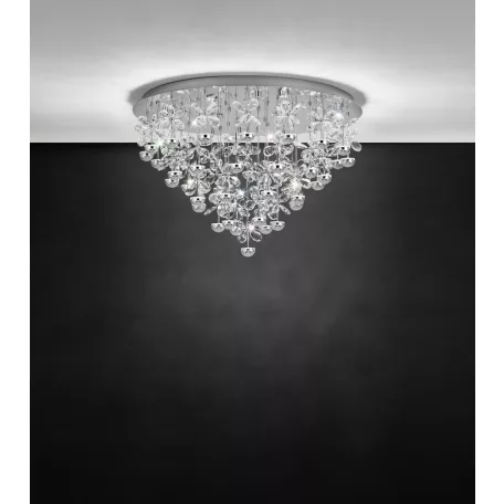 Eglo 39246 LED mennyezeti lámpa 43x1,8W króm/kristály Pianopoli