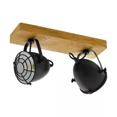   Eglo 49077 Fali/mennyezeti lámpa E14 2x40W fa/fekete Gatebeck