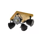 Eglo 49079 mennyezeti lámpa E14 4x40W fa/fekete GATEBECK #