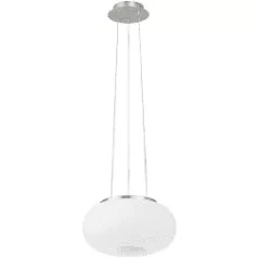   Eglo 86813 függeszték lámpatest 2x60W E27 matt nikkel/opál Optica