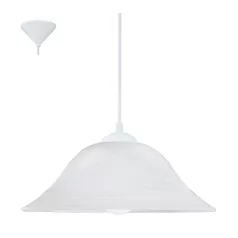  Eglo 90978 függeszték lámpatest 1x60W E27 átmérő=35cm fehér Albany