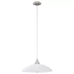   Eglo 91496 függeszték lámpatest E27 1x60W matt nikkel/fehér Lazolo