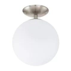   Eglo 91589 mennyezeti lámpa E27 1x60W matt nikkel/opál Rondo