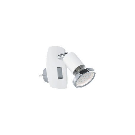 Eglo 92925 Dugaljzspot fali LED lámpa 3W 240lm 3000K króm/fehér 7x10cm Mini 4