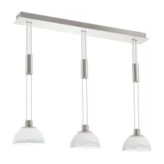   Eglo 93468 LED-es függeszték lámpatest 3x6W matt nikkel egyenes Montefio