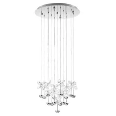   Eglo 93662 LED kristály függeszték lámpatest 15x2,5W d=50cm Pianopoli