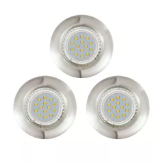  Eglo 94237 Led beépíthető lámpa GU10 3x3W matt nikkel fix Peneto