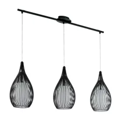Eglo 94389 függeszték lámpatest E27 3x60W, fekete, RAZONI