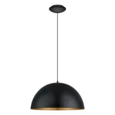   Eglo 94936 függeszték lámpatest E27 60W fekete/arany Gaetano