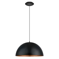   Eglo 94938 függeszték lámpatest E27 60W fekete/réz Gaetano