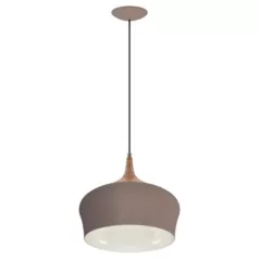   Eglo 95385 függeszték lámpatest E27 1x60W barna/tölgy Obregon