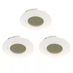 Eglo 95857 LED beépíthető lámpa 3x6W 8,4cm fehér Pineda