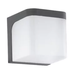   Eglo 96256 Kültéri LED fali lámpa 6W IP44 fekete/fehér Jorba