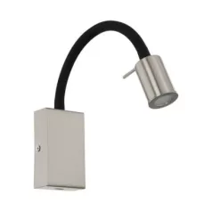   Eglo 96567 LED fali lámpa 3,5W 3000K 380Lm fekete/nikkel USB Tazzoli