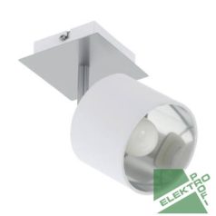   Eglo 97532 Fali/mennyezeti lámpa E14 1x40W matt nikkel/fehér Valbiano #
