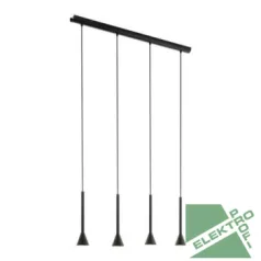   Eglo 97605 függeszték lámpatest GU10 LED 4x5W fekete/arany Cortaderas