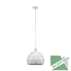   Eglo 97854 függeszték lámpatest E27 1x60W 30cm fehér Roccaforte
