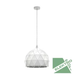   Eglo 97855 függeszték lámpatest E27 1x60W 40cm fehér Roccaforte