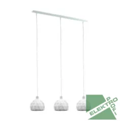   Eglo 97857 függeszték lámpatest E14 3x40W fehér Roccaforte