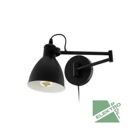 Eglo 97886 LED fali lámpa E27 1x10W fekete San Peri