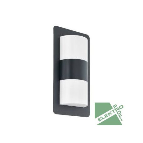 Eglo 98086 LED kültéri fali lámpa E27 2x10W fekete/fehér Cistierna