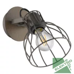   Eglo 98134 fali lámpa E27 40W ezüst/sötétbarna Sambatello