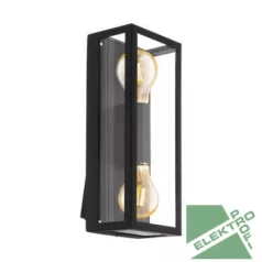 Eglo 98273 Kültéri fali lámpa E27 2x60W fekete Alamonte1