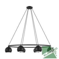  Eglo 98456 függeszték lámpatest E14 6x40W fekete Cantallops