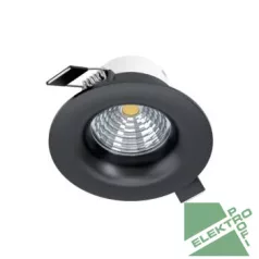   Eglo 98607 LED beépíthető lámpa 6W 2700K 8,8cm fix fekete SALICETO