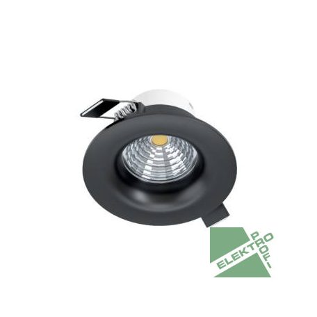 Eglo 98607 LED beépíthető lámpa 6W 2700K 8,8cm fix fekete SALICETO