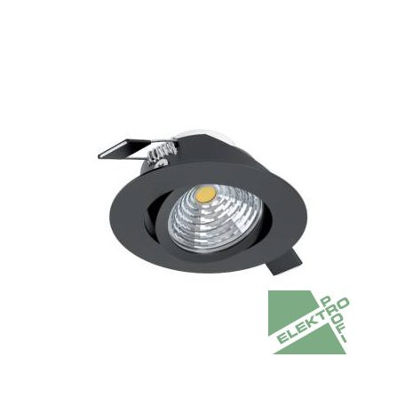 Eglo 98609 LED beépíthető lámpa 6W 2700K 8,8cm áll fekete SALICETO