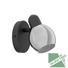 Eglo 98624 fali lámpa E14 28W fekete Pollica 